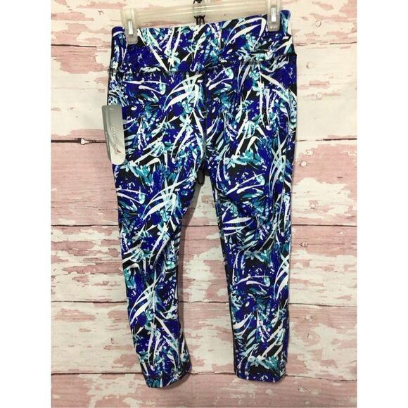 NWT EXERTEK Athletics Pant Cut Out Leg Accents Size Petite Medium NEW - Picture 9 of 14